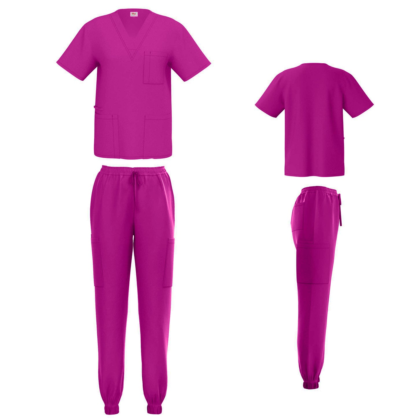 Unisex V-Neck Scrub Set