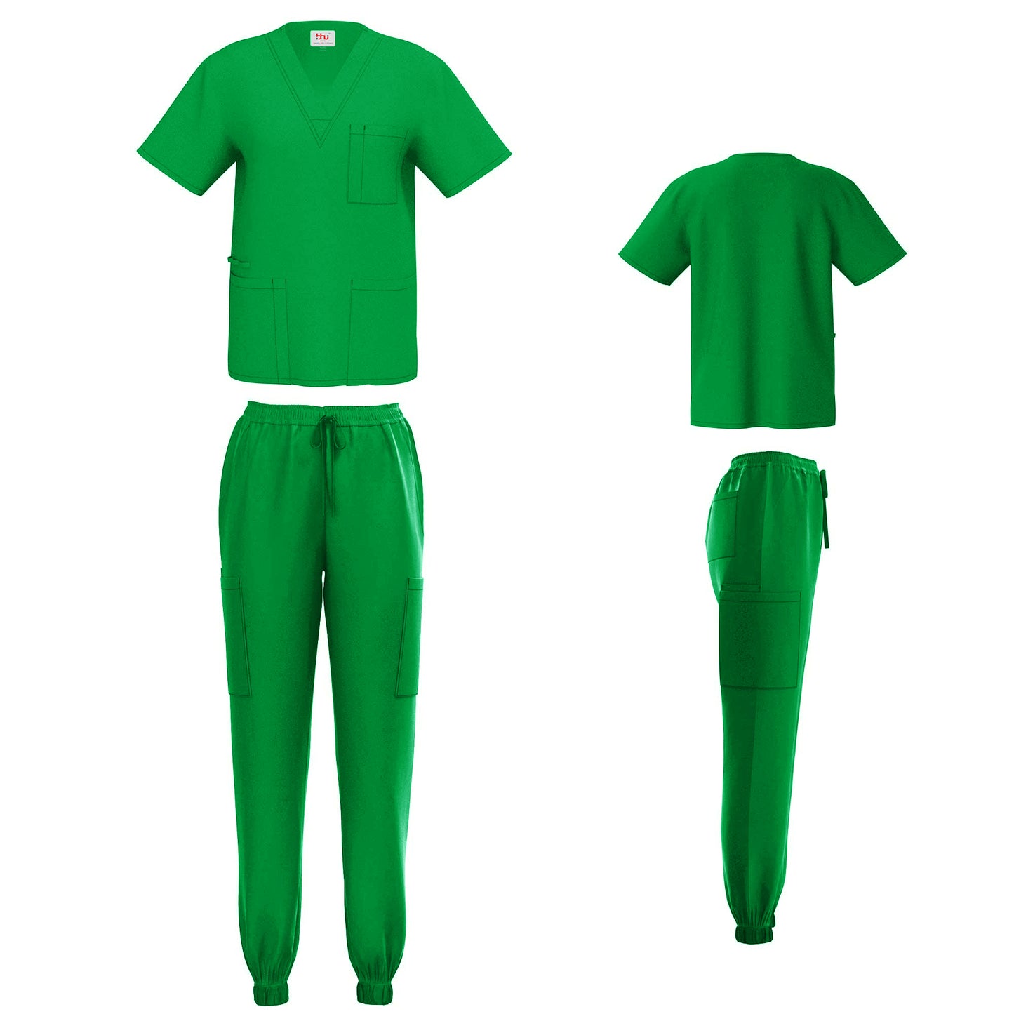 Unisex V-Neck Scrub Set