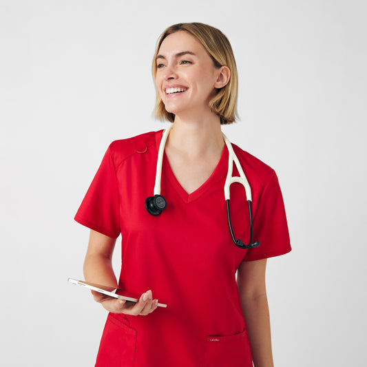 Landau ProFlex Women's 3-Pocket V-Neck Scrub Top
