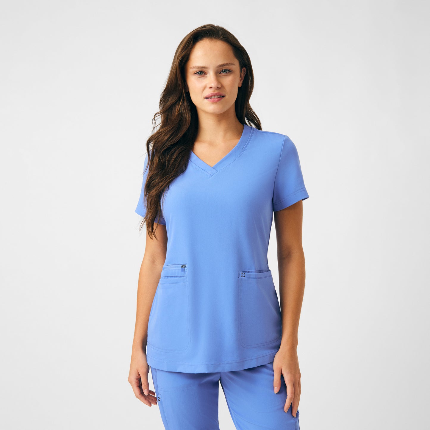 White Cross CRFT Women's 3-Pocket V-Neck Scrub Top