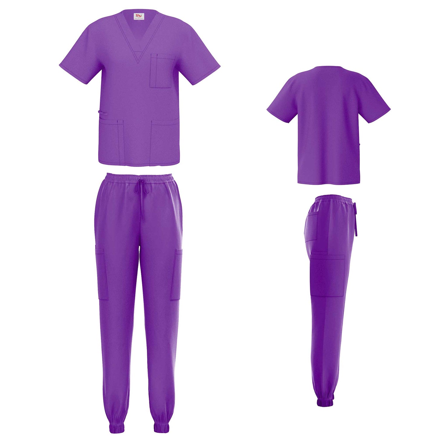 Unisex V-Neck Scrub Set