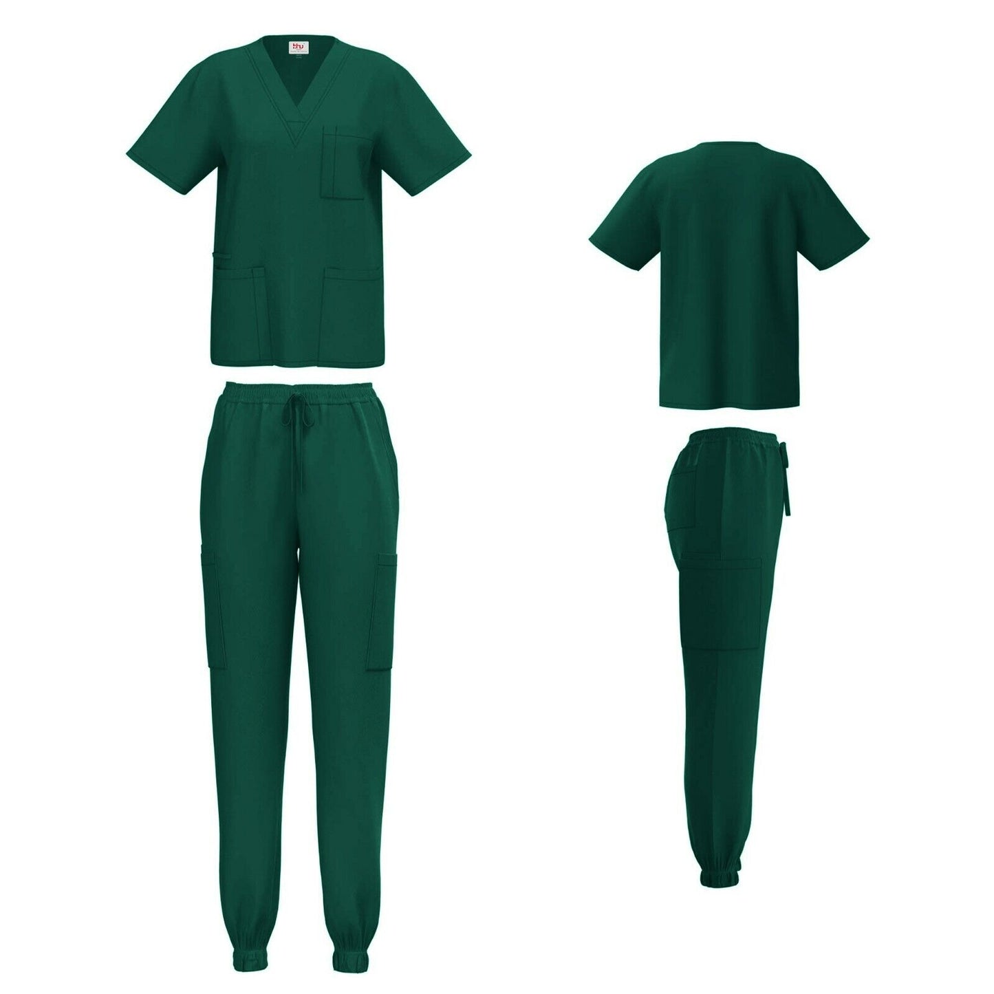 Unisex V-Neck Scrub Set