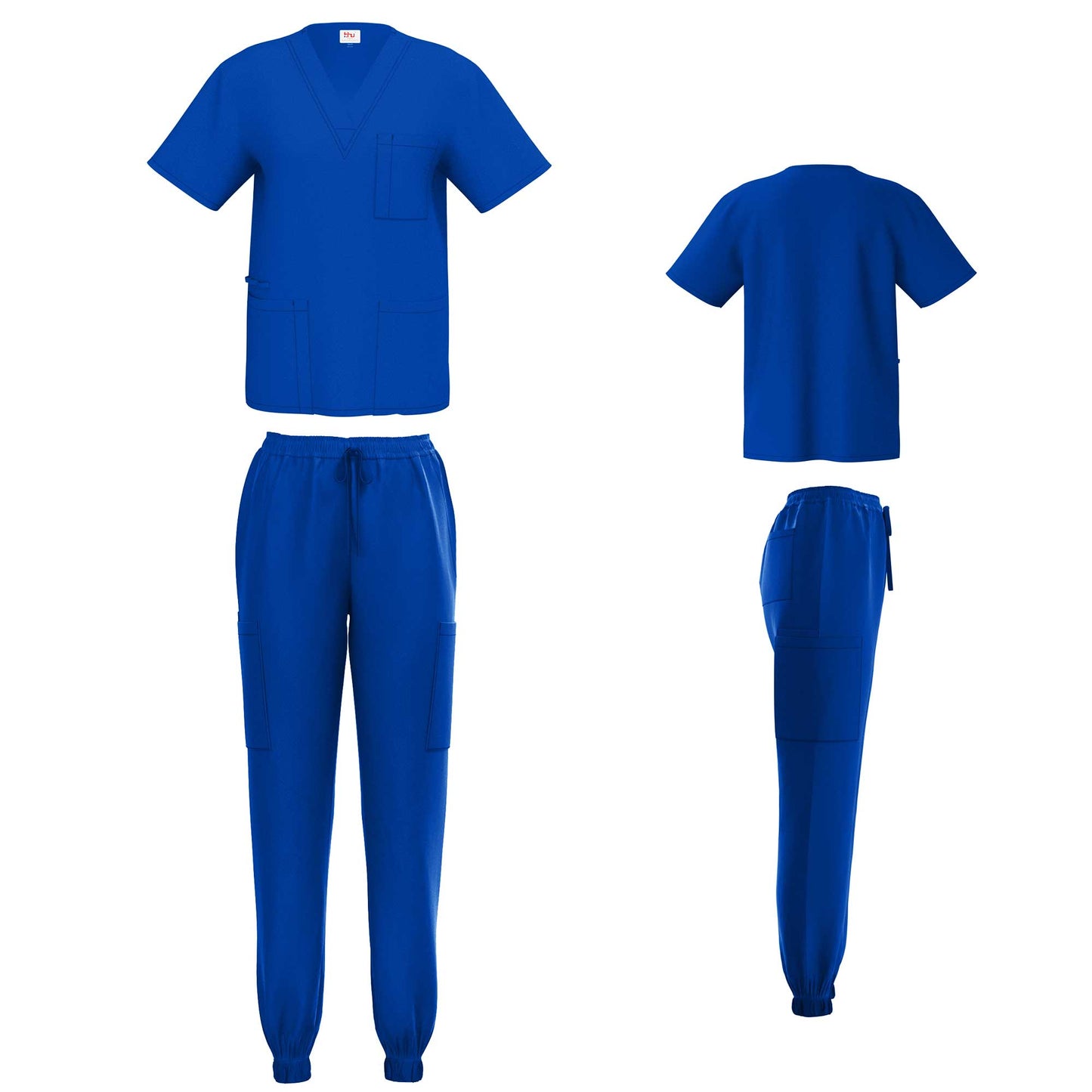 Unisex V-Neck Scrub Set