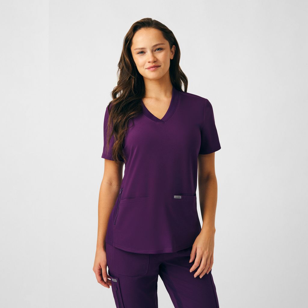 Landau Forward Women's 3-Pocket V-Neck Scrub Top