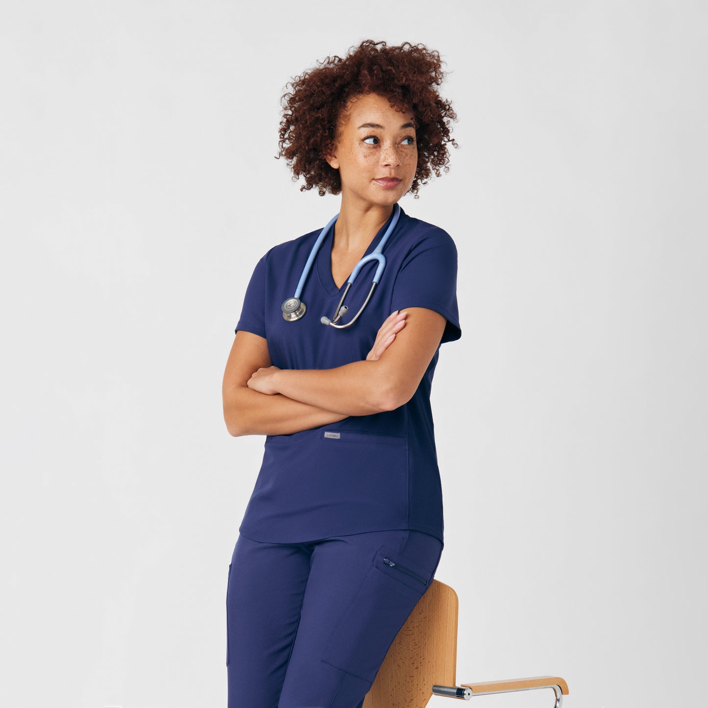 Landau Forward Women's 3-Pocket V-Neck Scrub Top