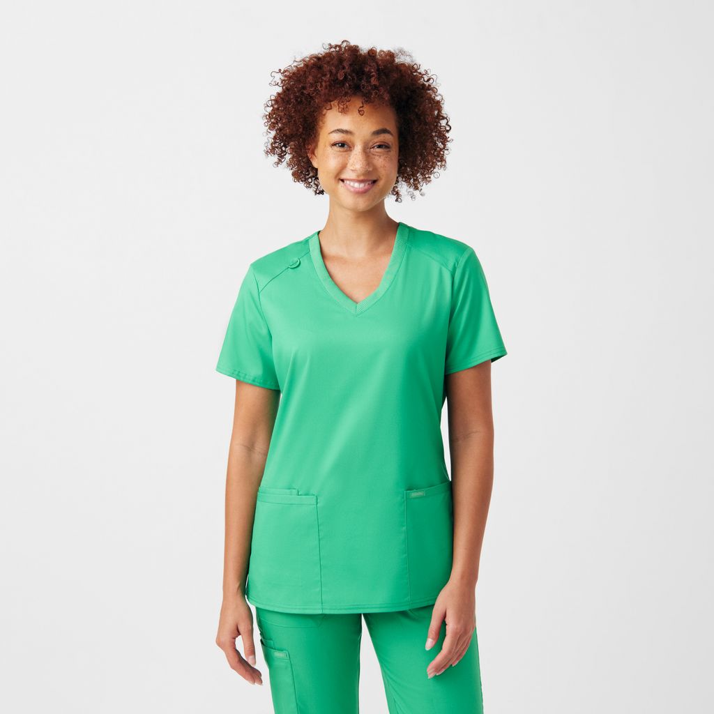 Landau ProFlex Women's 3-Pocket V-Neck  Scrub Top