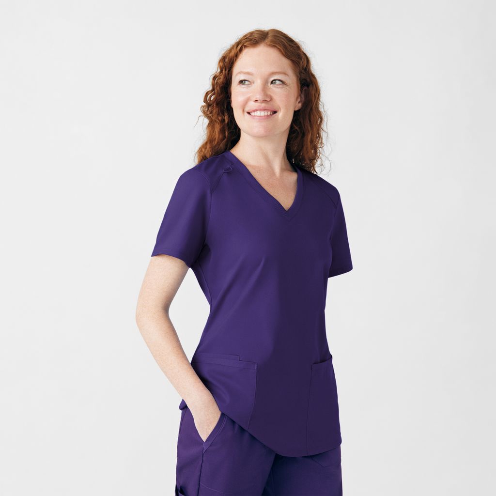 Landau ProFlex Women's 3-Pocket V-Neck  Scrub Top