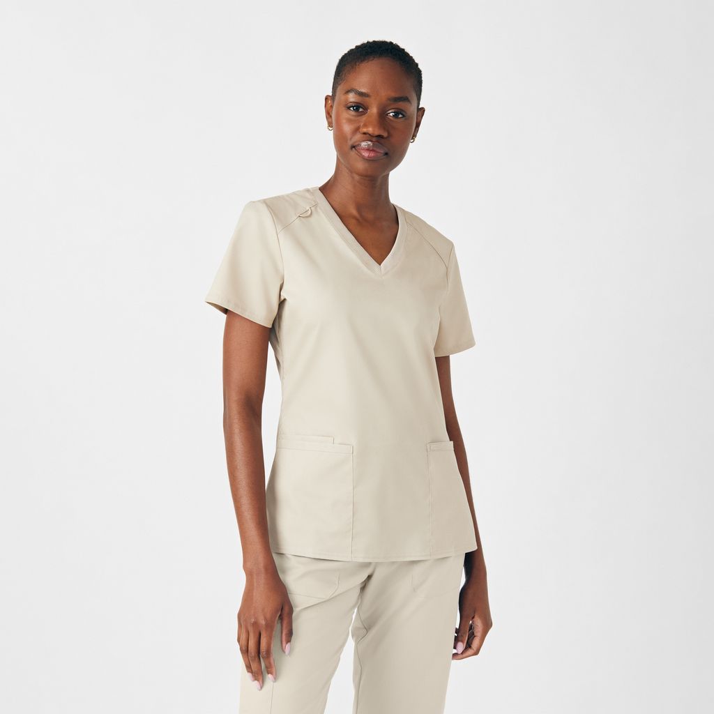 Landau ProFlex Women's 3-Pocket V-Neck  Scrub Top