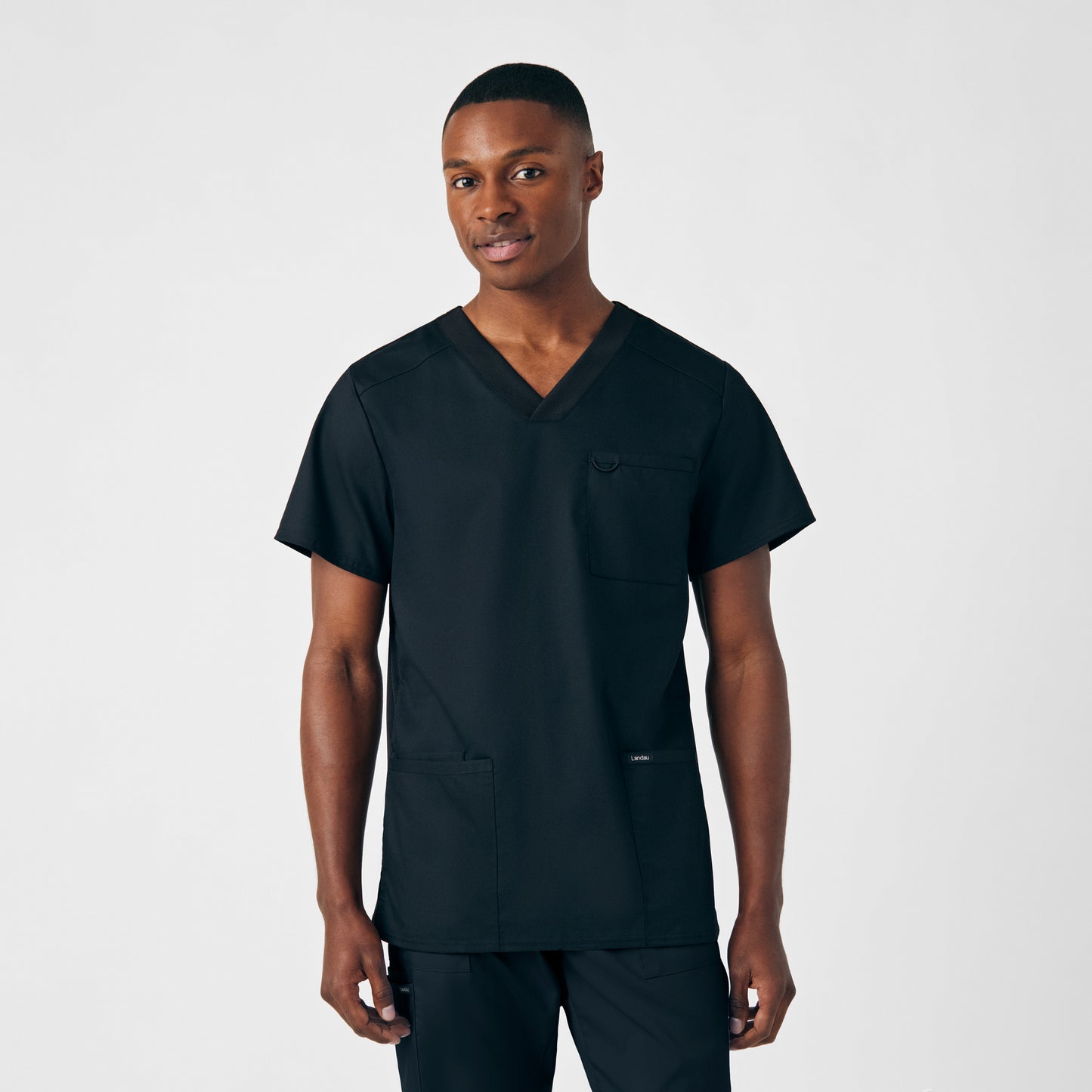 Landau ProFlex Men's 4-Pocket V-Neck Scrub Top