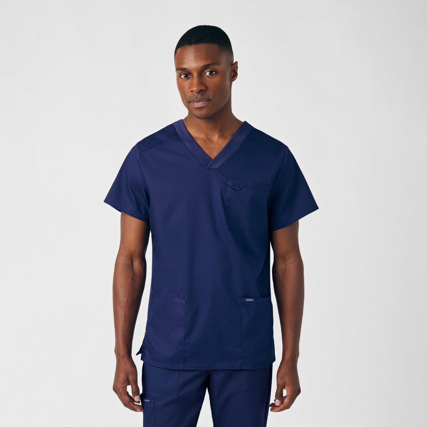 Landau ProFlex Men's 4-Pocket V-Neck Scrub Top