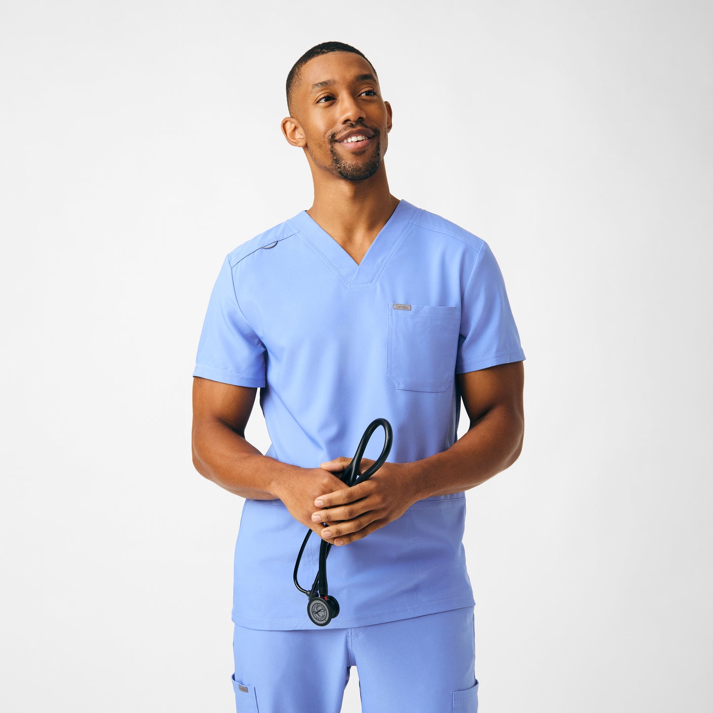 Landau Forward Men's 4-Pocket V-Neck Scrub Top