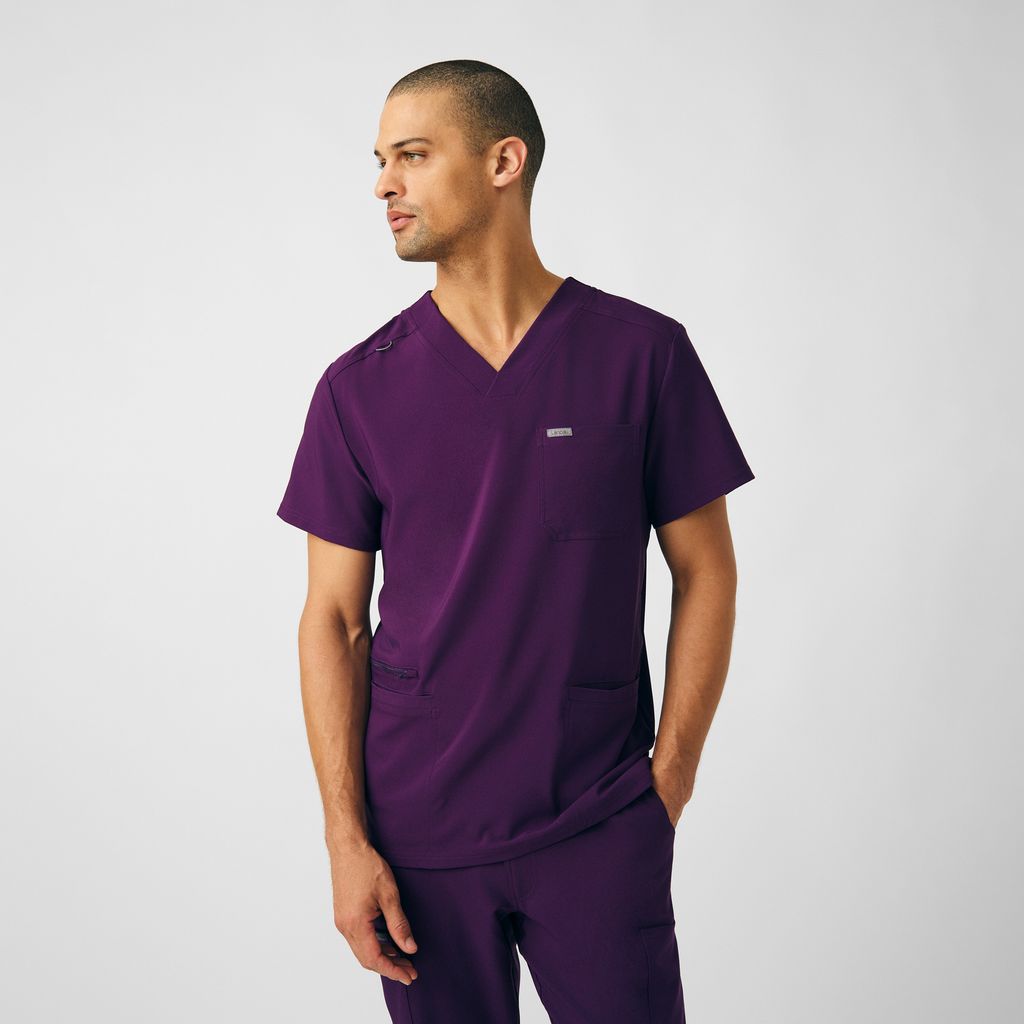 Landau Forward Men's 4-Pocket V-Neck Scrub Top