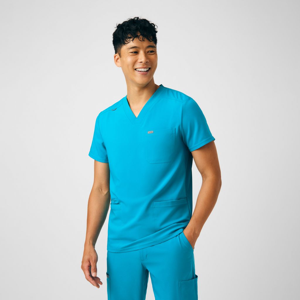 Landau Forward Men's 4-Pocket V-Neck Scrub Top